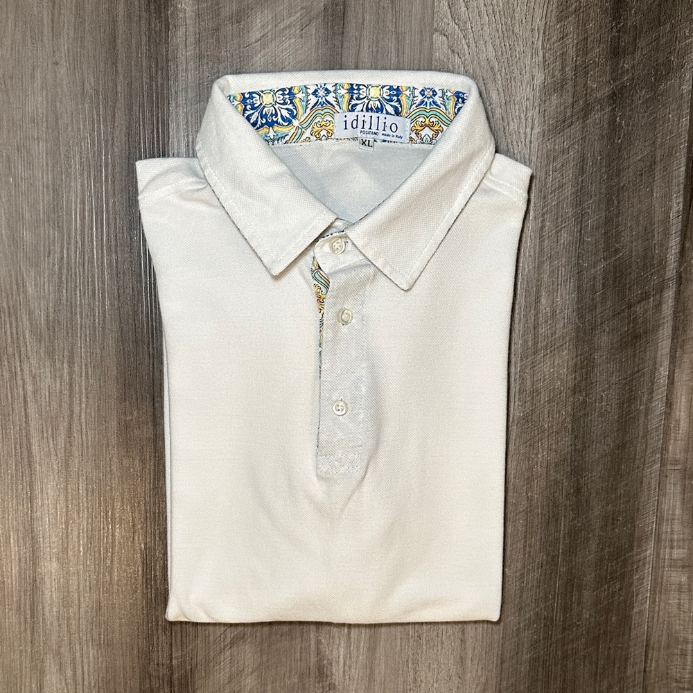 Idillio Positano Made in Italy Mesh Knit Polo - XL
